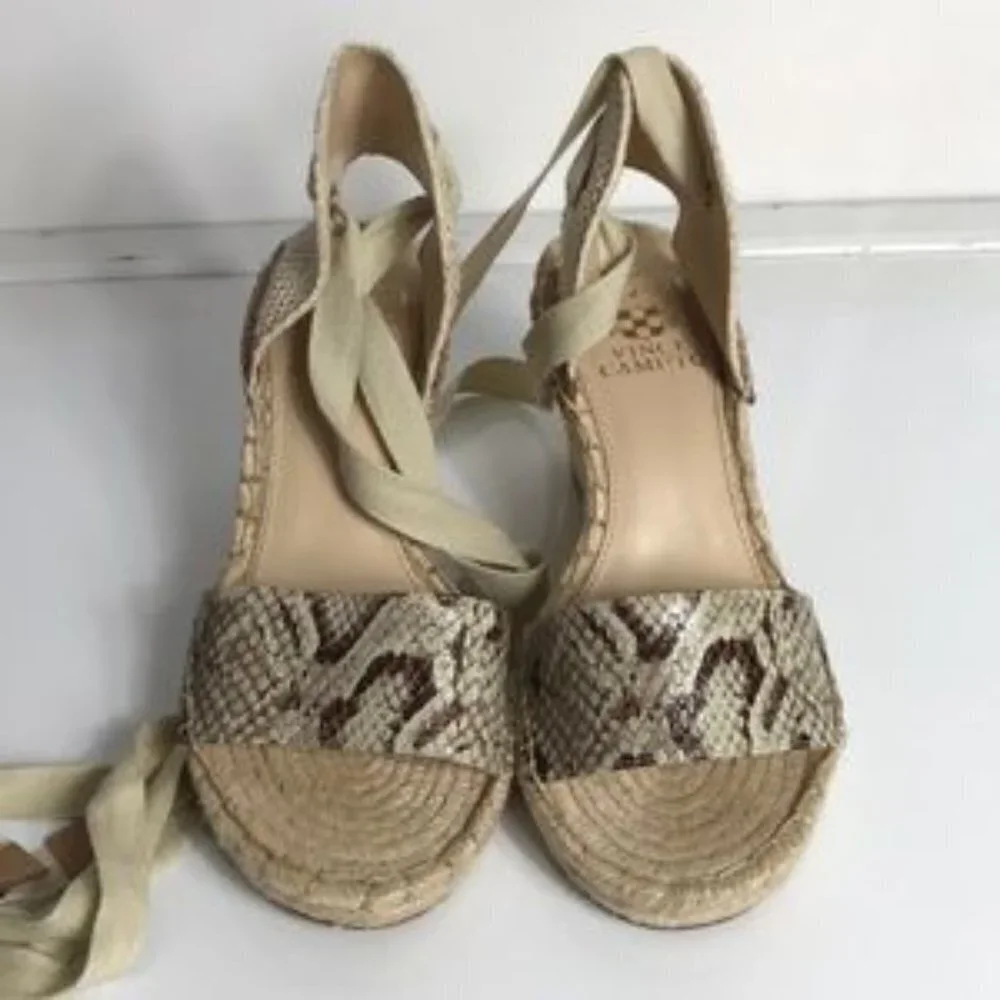 Vince Camuto Levernta Ankle Wrap Espadrilles Wedge
